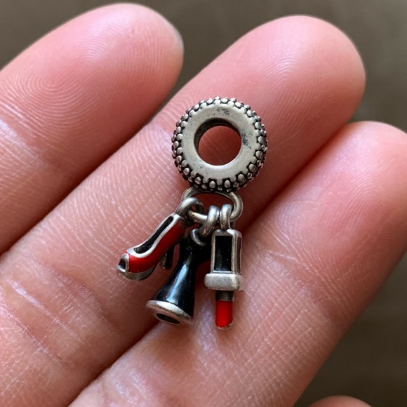 RETIRED Pandora Glamour Trio Dangle Charm - Picture 4 of 8